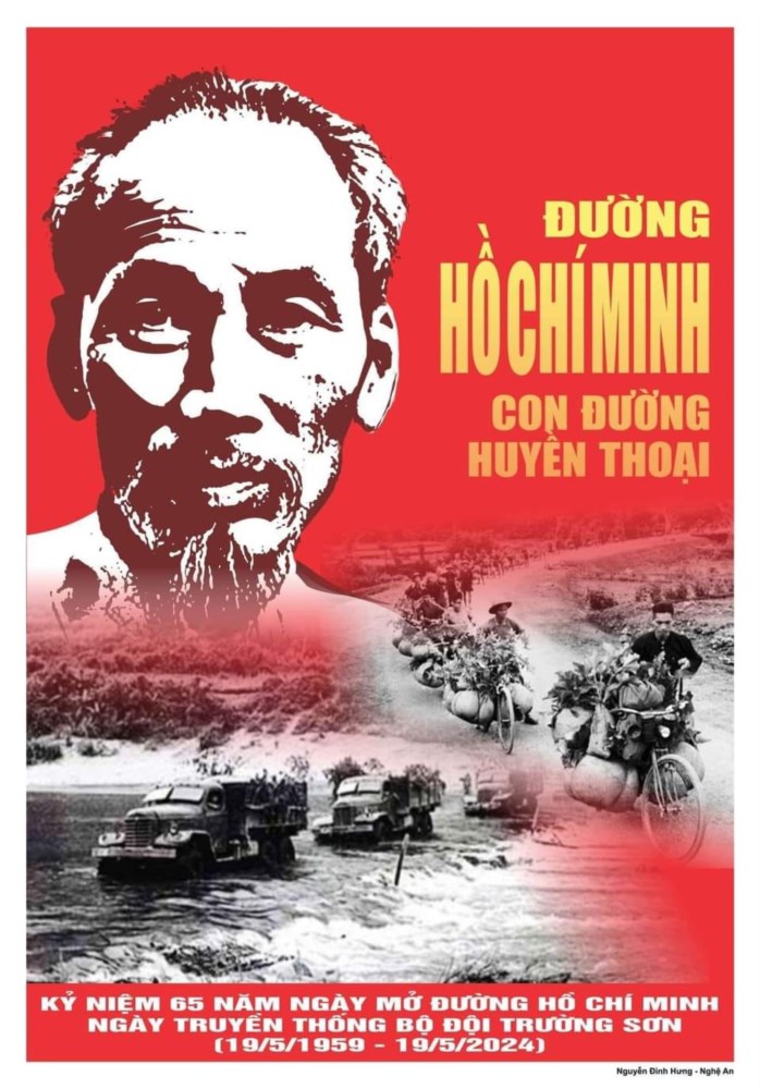 Kỷ niệm 65 năm ngày mở đường hồ chí minh - ngày truyền thống bộ đội trường sơn (19/5/1959 - 19/5/2024)